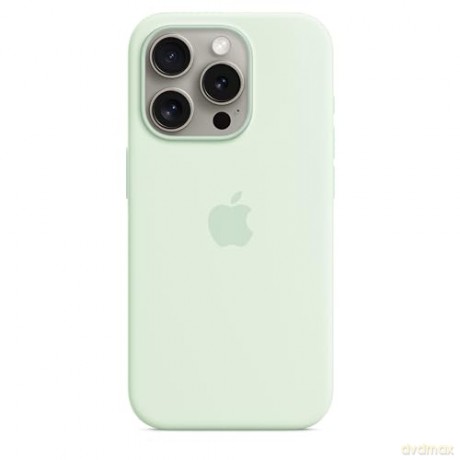 Etui silikonowe z MagSafe do iPhonea 15 Pro - pastelowa mięta