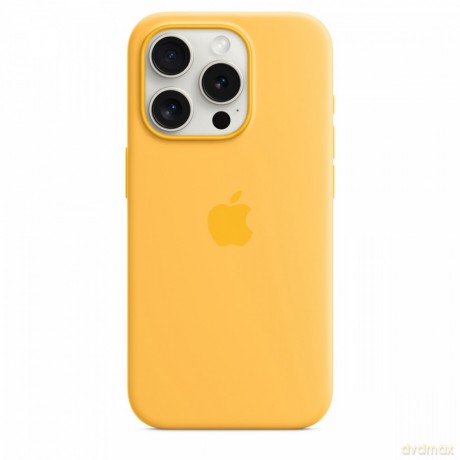 Etui silikonowe z MagSafe do iPhonea 15 Pro - sunshine