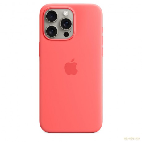Etui silikonowe z MagSafe do iPhonea 15 Pro Max - guawa