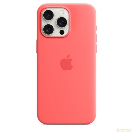 Etui silikonowe z MagSafe do iPhonea 15 Pro Max - guawa