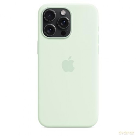 Etui silikonowe z MagSafe do iPhonea 15 Pro Max - pastelowa mięta