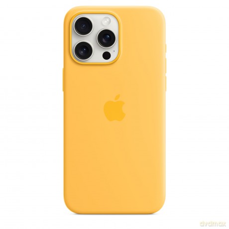 Etui silikonowe z MagSafe do iPhonea 15 Pro Max - sunshine