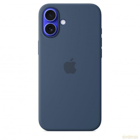 Etui silikonowe z MagSafe do iPhonea 16 Plus - denim