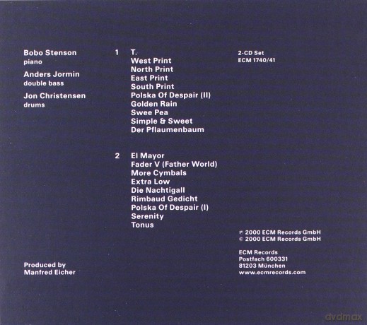 Stenson Bobo Trio: Serenity [2CD]