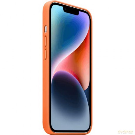 Etui skórzane z MagSafe do iPhone 14 - pomarańczowe