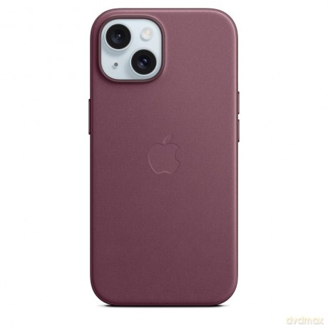 Etui z tkaniny FineWoven z MagSafe do iPhonea 15 - rubinowa morwa