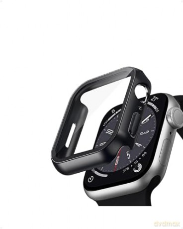 Etui ze szkłem Hybrid Watch Case Apple Watch 45mm Czarne