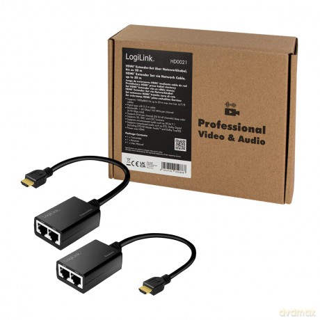 Extender HDMI do 30m, 1080p/60Hz, 0.3m