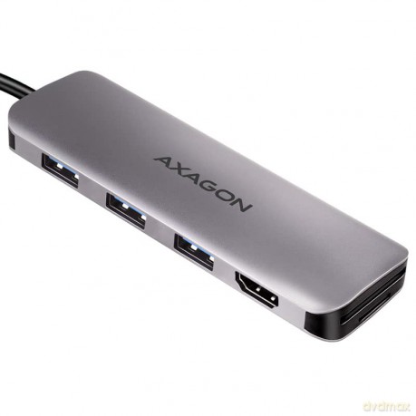 HMC-HCR3A Wieloportowy hub 3x USB-A + HDMI + SD/microSD, USB-C 3.2 Gen1, 20cm USB-C kabel