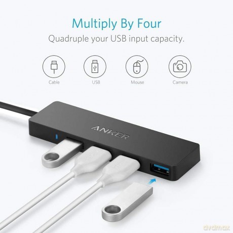 Hub 4-Port USB 3.0 Ultra Slim Data