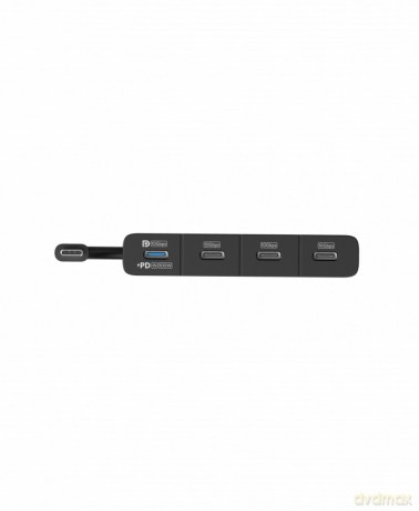 Hub 4w1 10Gbps USB-C Czarny