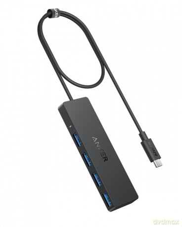 Hub 4w1 5Gbps USB-C Czarny