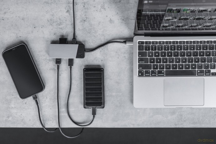 Hub adapter USB-C Connect 3xUSB 3.1 HDMI 4K 60Hz USB-C PD 85W