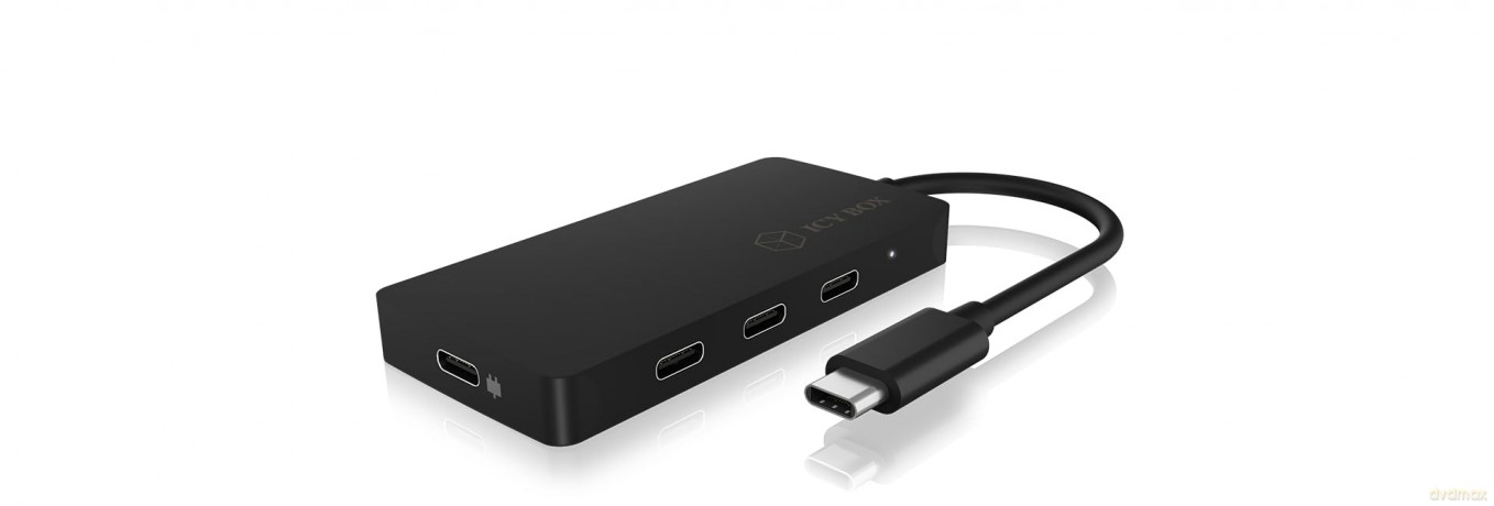 Hub IB-HUB1429-CPD 4x TYPE-C HUB USB, 3x TYPE-C, 1x TYPE-C PD do 100 Watt