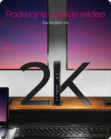 IcyBox IB-DK2241AC USB,HDMI,LAN,DVI-I,Mic