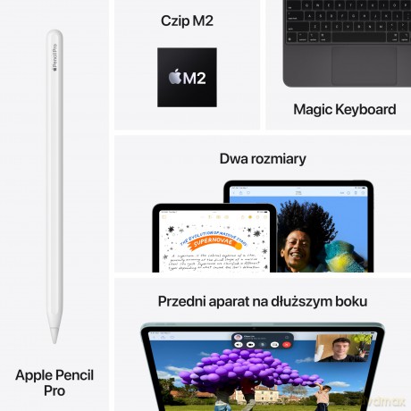 iPad Air 11 cali Wi-Fi + Cellular 1TB - Księżycowa poświata