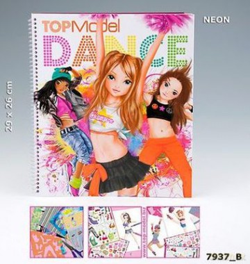Zestaw Kreatywny Topmodel Dance Z Szablonami I Naklejkami [SZKOŁA]