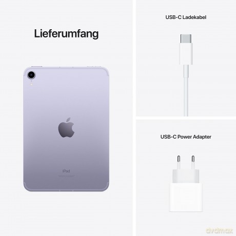iPad mini Wi-Fi + Cellular 64GB - Fioletowy
