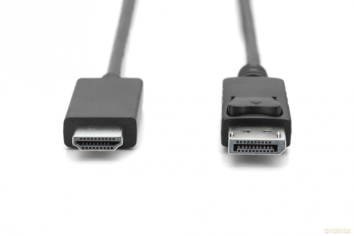 Kabel adapter DisplayPort 1.2 z zatrzaskiem 4K 60Hz UHD Typ DP/HDMI A M/M czarny 3m
