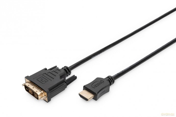 Kabel adapter HDMI Standard 1080p 60Hz FHD Typ HDMI A/DVI-D (18+1) M/M 3m Czarny
