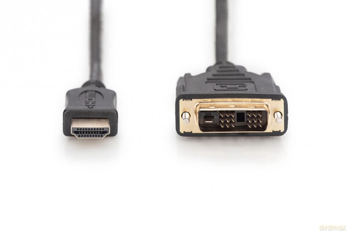 Kabel adapter HDMI Standard 1080p 60Hz FHD Typ HDMI A/DVI-D (18+1) M/M czarny 2m
