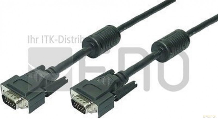 Kabel danych m/m VGA 2x Ferryt, 15m