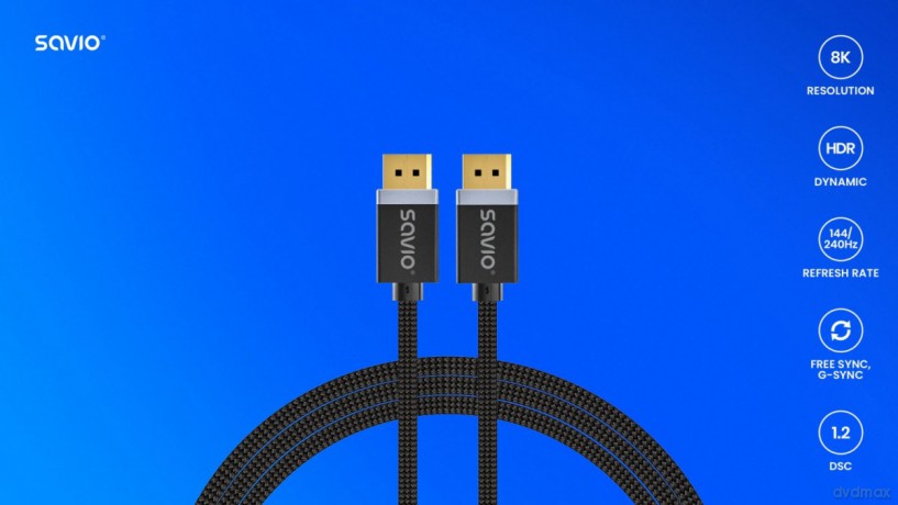 Kabel DisplayPort (M) v1.4, 2m, CL-166