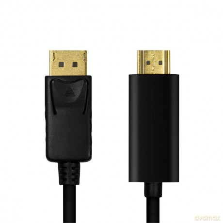 Kabel DisplayPort 1.2 do HDMI 1.4, 2m Czarny