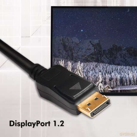 Kabel DisplayPort 1.2, 4K, 3D, aktywny, 15m