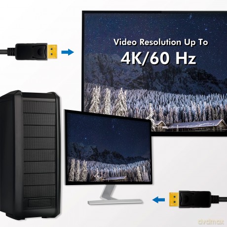 Kabel DisplayPort 1.2, 4K, 3D, aktywny, 15m