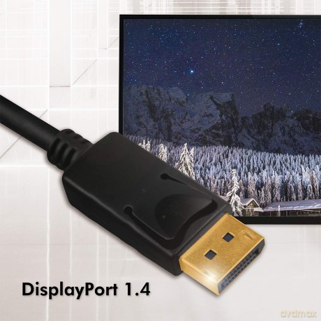 Kabel DisplayPort 1.4 8K/60Hz 3m Czarny