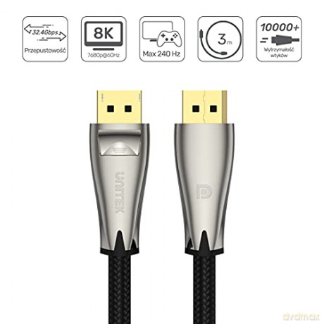 Kabel DisplayPort 1.4, 8K@60Hz, 3M, M/M; C1609BNI