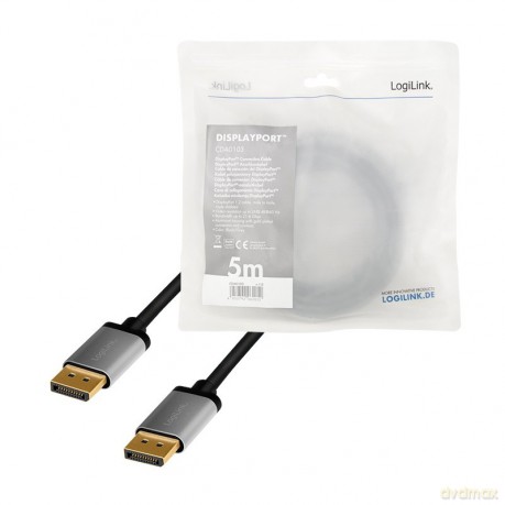 Kabel DisplayPort 4K/60 Hz,DP/M do DP/M,alu. 5m