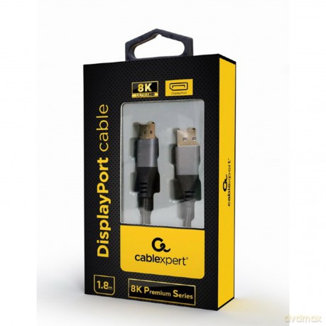 Kabel DisplayPort Premium 8K 1.8m czarny