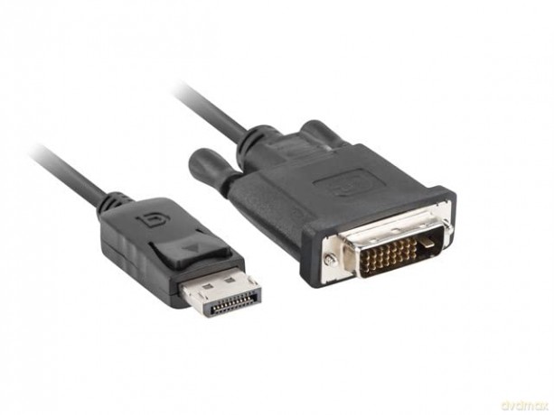 Kabel DisplayPort v1.2 DVI-D(24+1) 1.8M czarny CA-DPDV-10CU-0018-BK