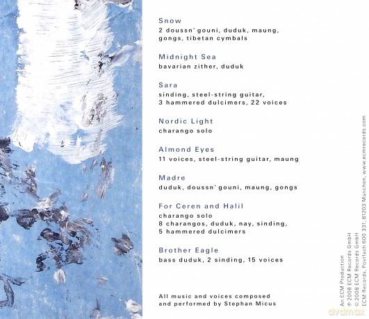 Stephan Micus: Snow [CD]