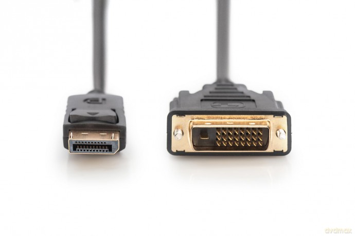 Kabel DisplayPort z zatrzaskiem 1080p 60Hz FHD Typ DP/DVI-D (24+1) M/M 2m