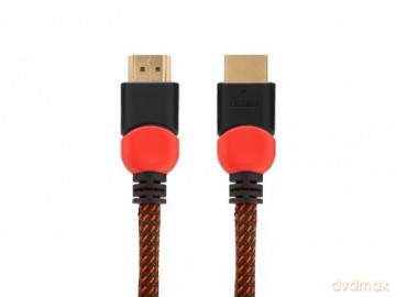 Kabel HDMI 2.0 czerwono-czarny 3 m, GCL-04