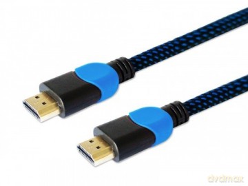 Kabel HDMI 2.0 niebiesko-czarny 3m, GCL-05