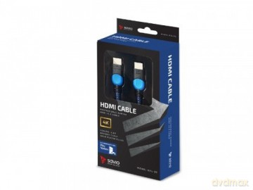 Kabel HDMI 2.0 niebiesko-czarny 3m, GCL-05
