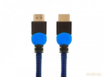 Kabel HDMI 2.0 niebiesko-czarny 3m, GCL-05