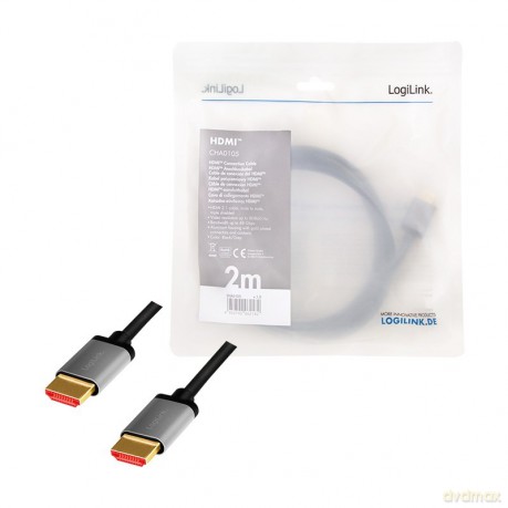 Kabel HDMI 2.1 8K/60Hz Aluminiowy 2m