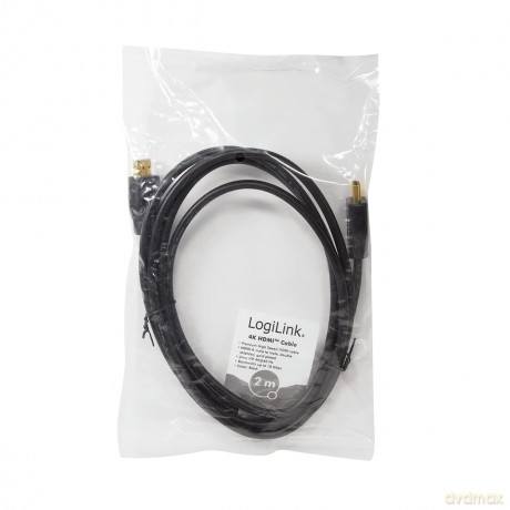 Kabel HDMI 4K/60Hz, CCS 2m Czarny