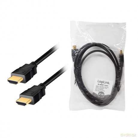 Kabel HDMI 4K/60Hz, CCS 2m Czarny