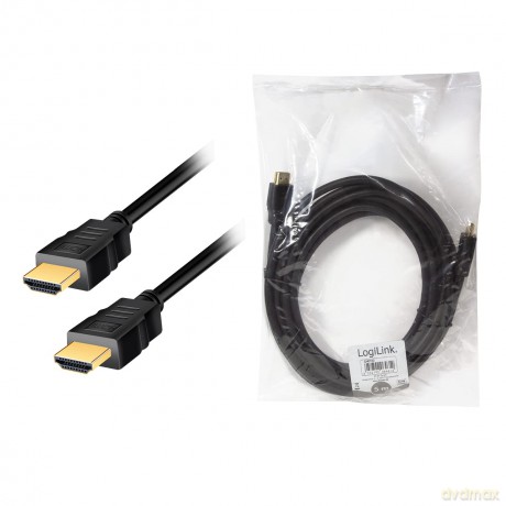 Kabel HDMI 4K/60Hz, CCS, 5m Czarny
