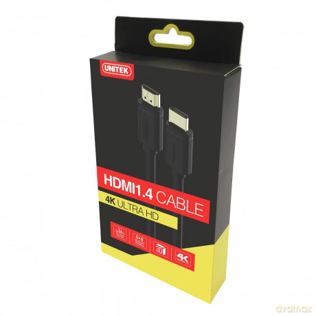 Kabel HDMI M/M 1,0m v2.0; Złoty; Basic