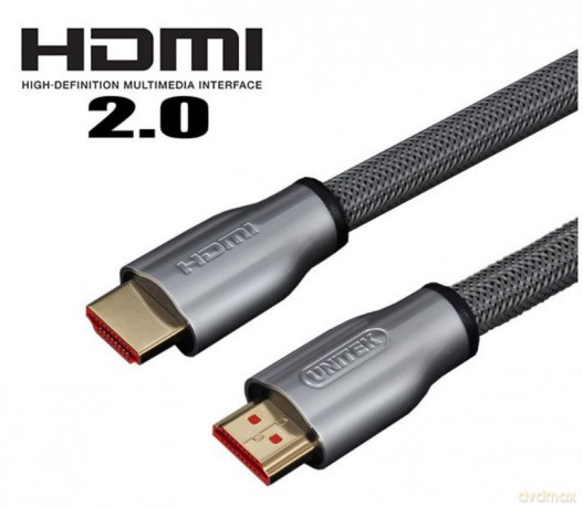 Kabel HDMI M/M 10m, v2.0, oplot, złoty, Y-C142RGY