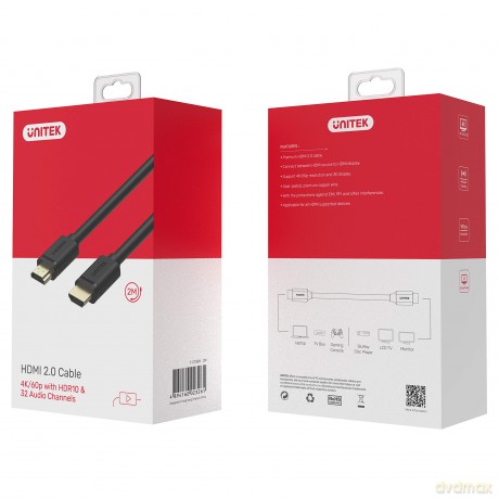 Kabel HDMI M/M 2,0m v2.0; GOLD; BASIC