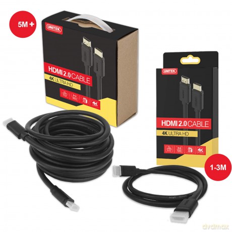 Kabel HDMI M/M 2,0m v2.0; GOLD; BASIC