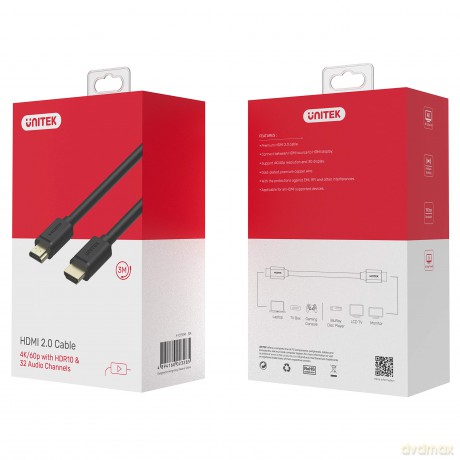 Kabel HDMI M/M 3,0m v2.0; GOLD; BASIC